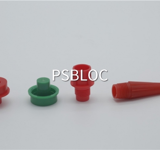 Red rubber tube plug, pointed mouth